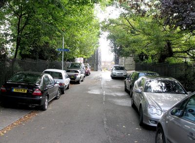 The park is on the right