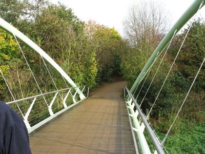 Cross the bridge to get into the park