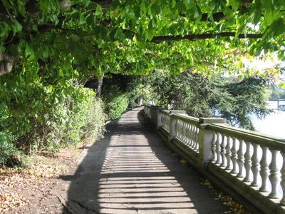 Riverside walk beside York House Garden