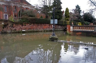 High tide outside St Marys Church