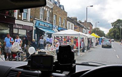 Trinity Road, A214, Wandsworth Common on the right