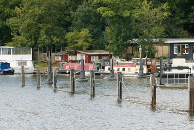 Above the locks and weir