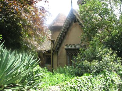A building at the front