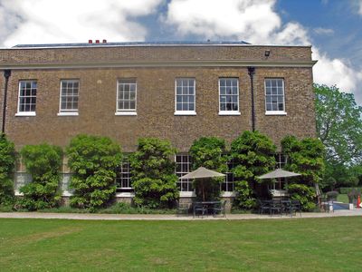 The rear of the main building