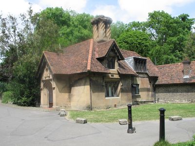 A building near the entrance