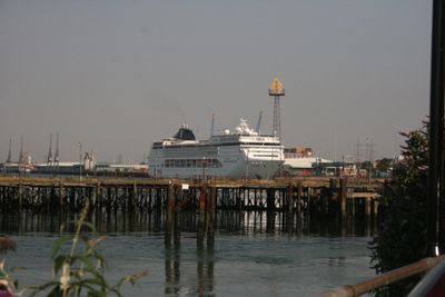 Liner moored at Southampton