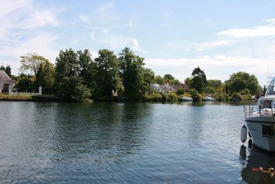 Looking across the river