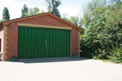 His very large garage