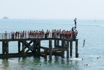 A very popular place for jumping into the sea.