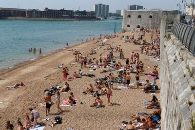 A lovely beach, but don't go swimming unless you are a very good swimmer.
