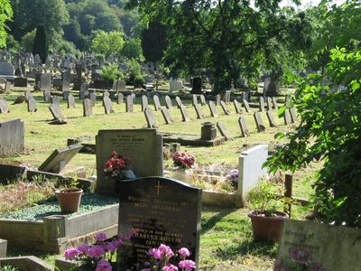 Paupers graves. strange how they all lean at the same angle