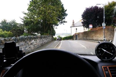 Driving into Padstow