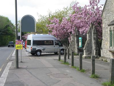 My van parked in front.
