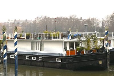 Houseboat with a roof garden