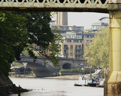 Kew bridge in the distance
