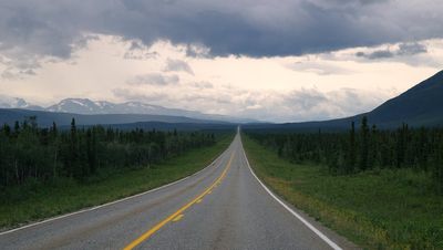 On the road from Fairbanks to Valdez