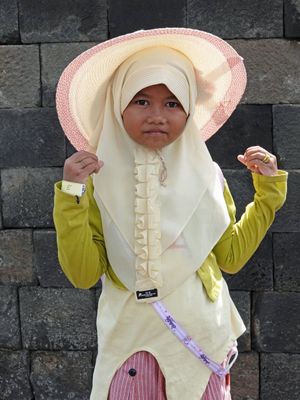 Temple visitor/Borobudur