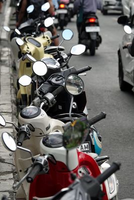 Motorbikes in Ubud