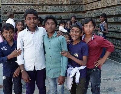 Temple visitors