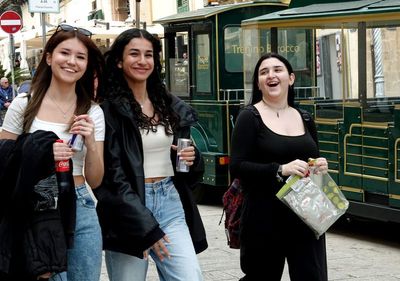 Three young women