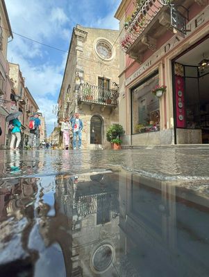Taormina reflection
