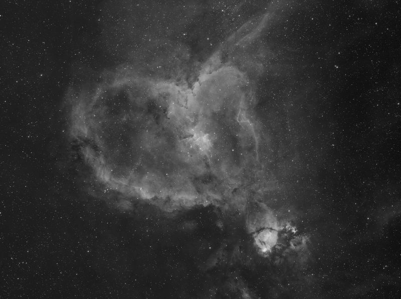 IC 1805 the Heart Nebula in Ha