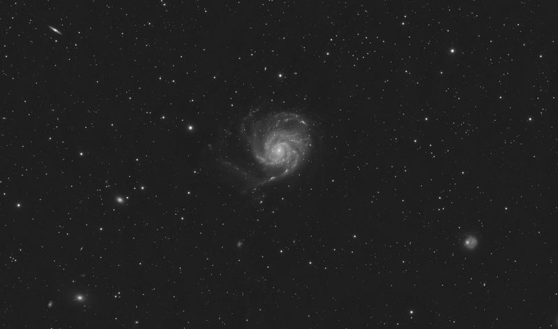 M101 Pinwheel Galaxy area crop