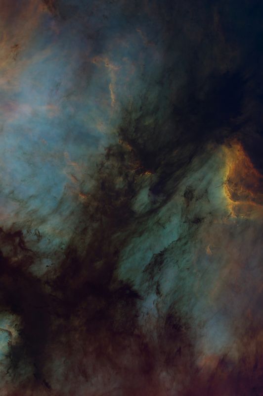 Pelican Nebula area SHO starless