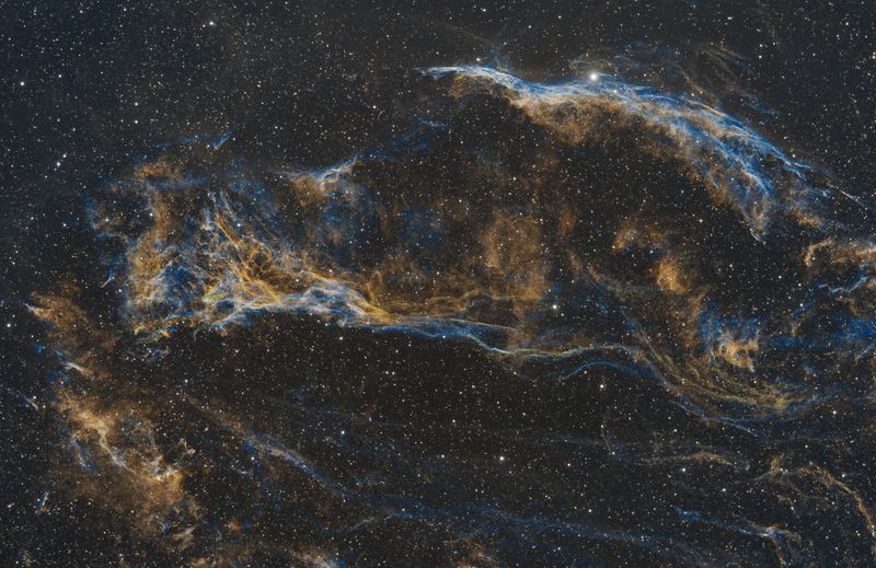 Veil Nebula in SHO 