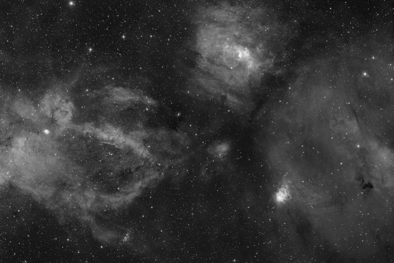 Bubble Nebula Area in Ha