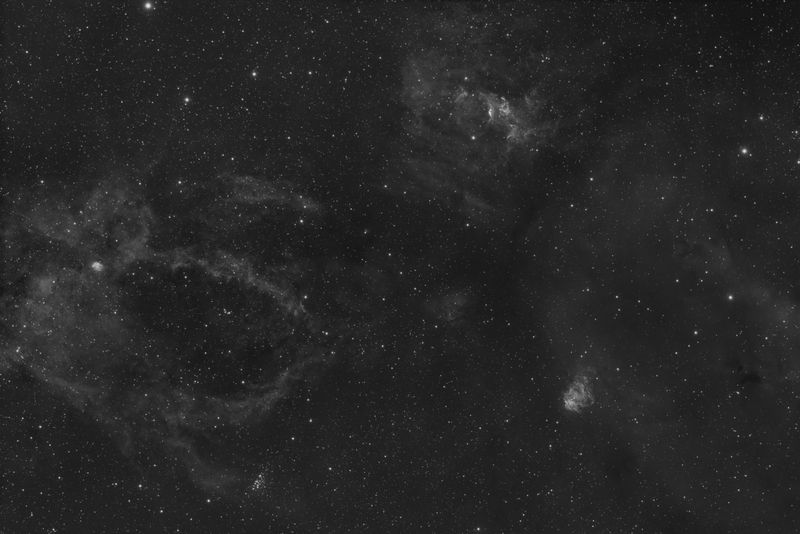 Bubble Nebula area in SII 