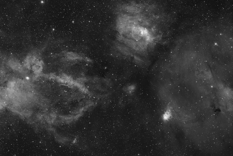 Bubble Nebula Area in Ha 50% resolution