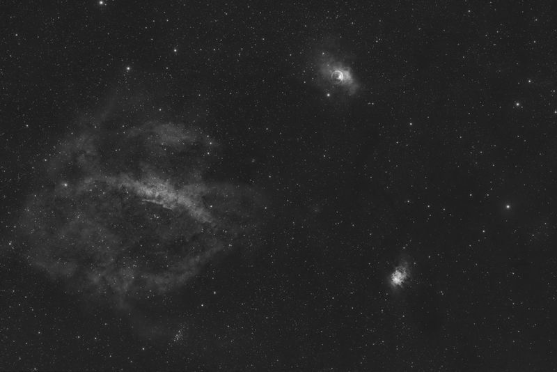 Bubble Nebula area in OIII