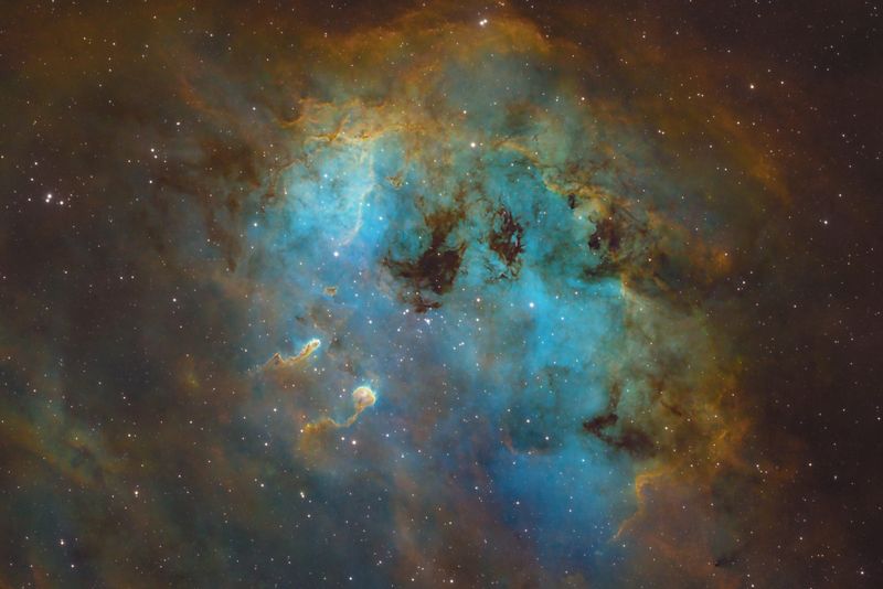 IC410 the Tadpoles Nebula center crop reprocessed