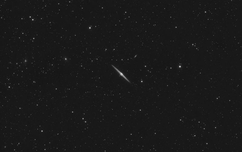 Edge on spiral galaxy NGC 4565 wide field