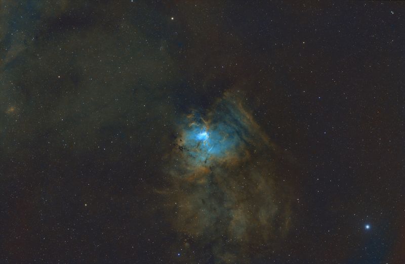 NGC 1491 the Fossil Footprint Nebula in Perseus SHO