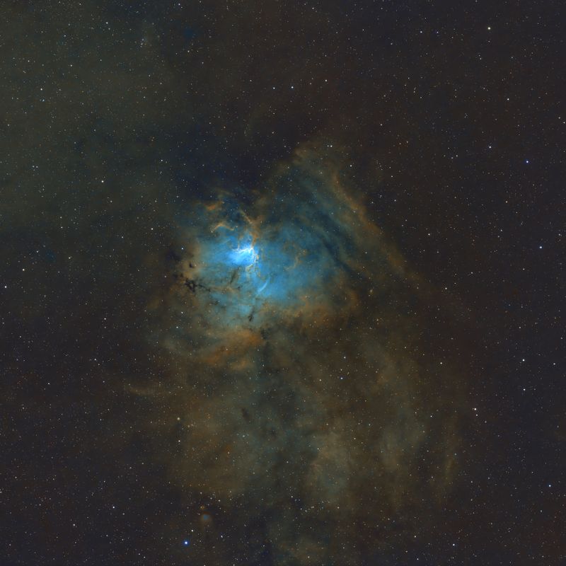 NGC 1491 the Fossil Footprint Nebula in Perseus crop