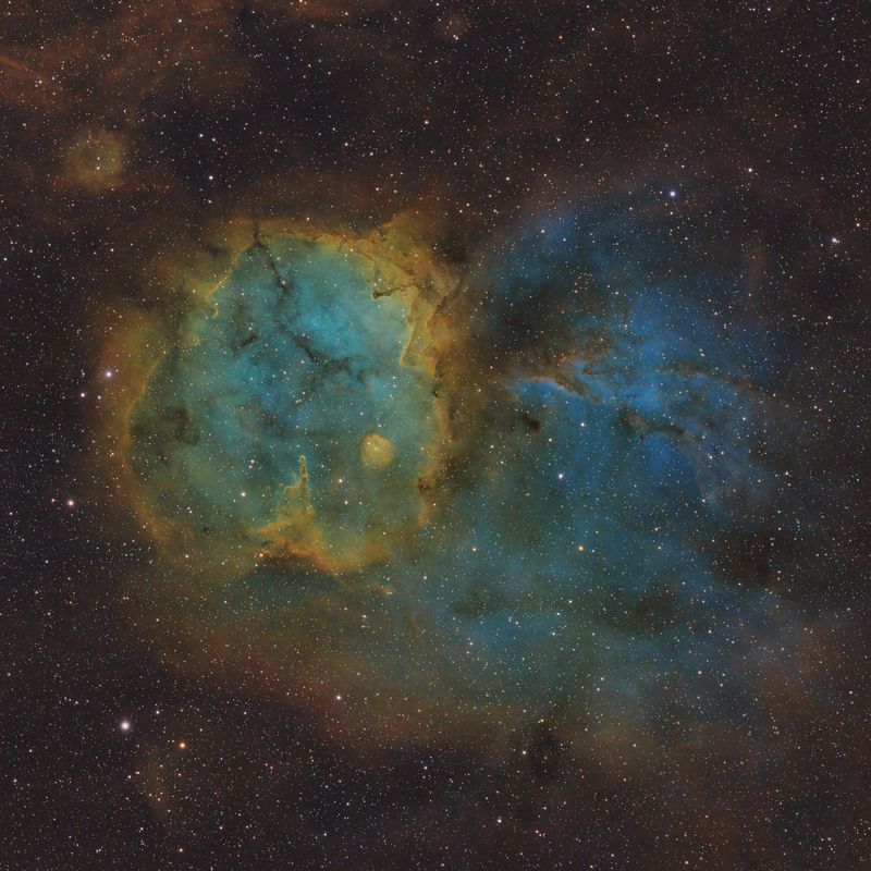 SH2-284 the Little Rosette in Monoceros SHO center crop