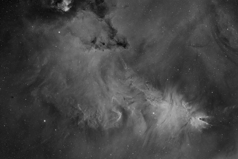 Cone Nebula area in Ha