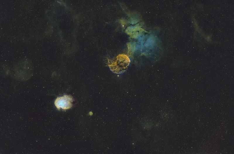 Jellyfish Nebula Monkey Head Nebula and M35 SHO