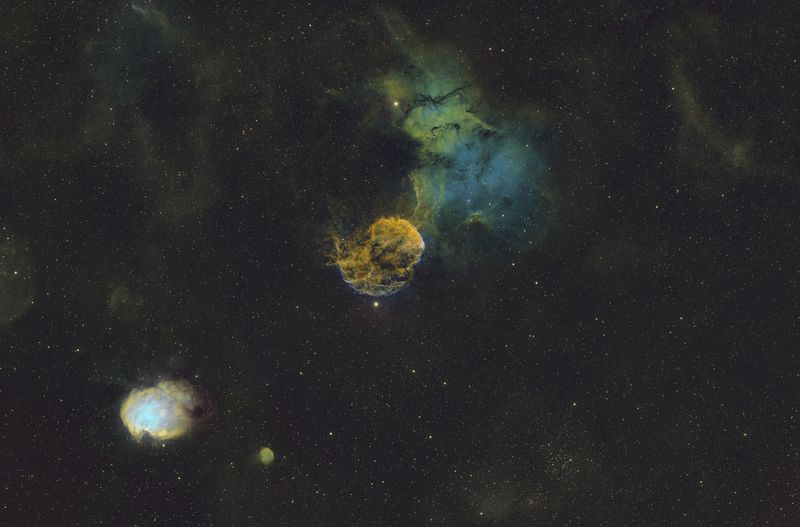 Jellyfish Nebula Monkey Head Nebula and M35 SHO