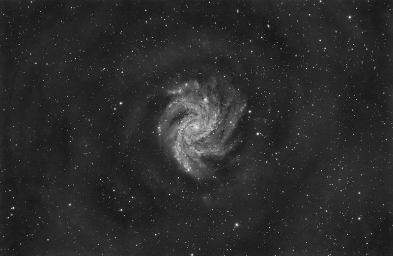 Fireworks Galaxy 20 hours Luminance data