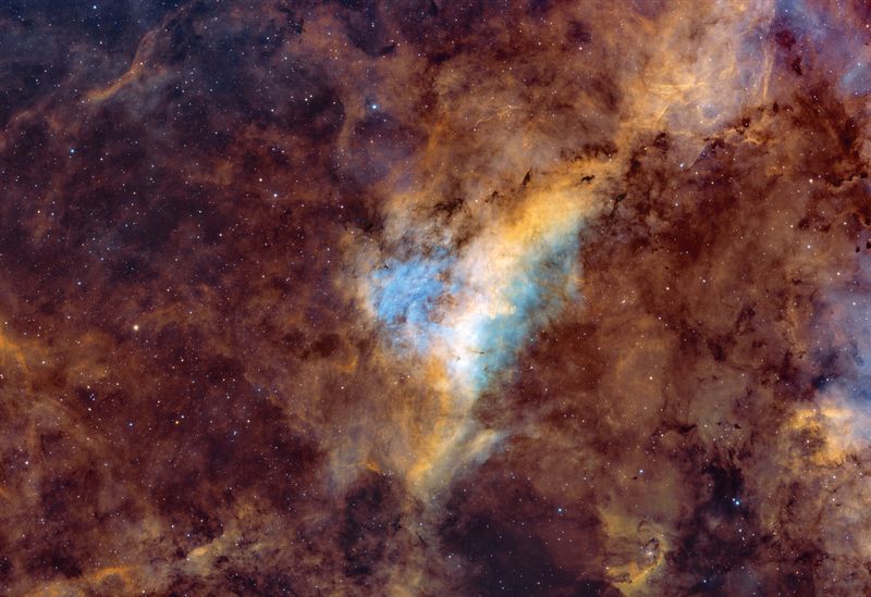 The Longhorn Nebula LBN 251 area in Cygnus SHO