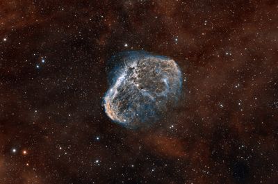 NGC 6888 Bicolor crop