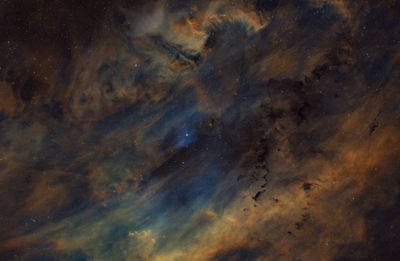 SH2-119 the Clamshell Nebula in Cygnus SHO