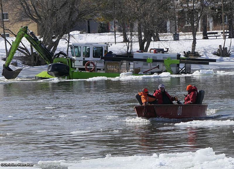 Ice breaking on the Rideau