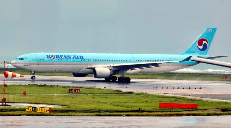 Korean Air, Airbus A330-300, HL7587, Take Off