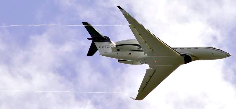 Gulfstream G500, N586G, Landing at Tokyo Haneda Airport