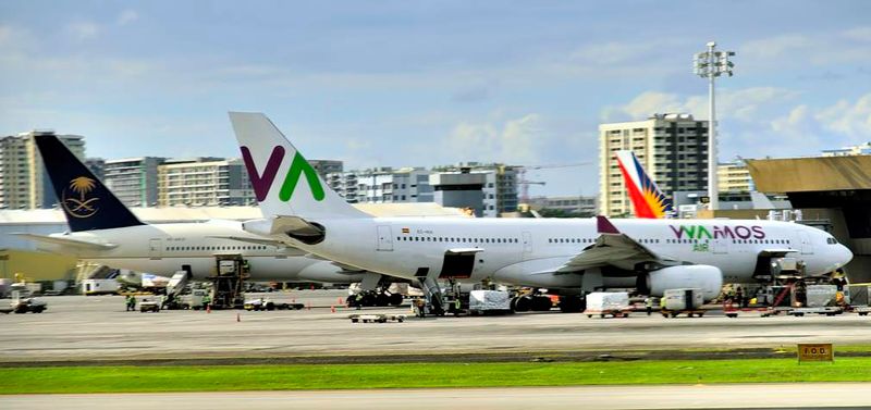 VVAMOS Air, Airbus A330-300, EC-NJI, at Gate