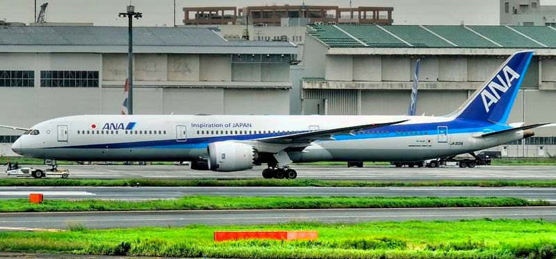 ANA, Boeing B-787-10, JA901A, Towed To Gate